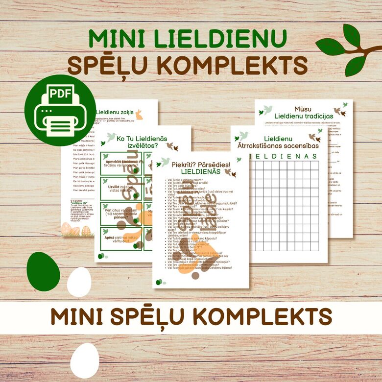 MINI LIELDIENU SPĒĻU KOMPLEKTS